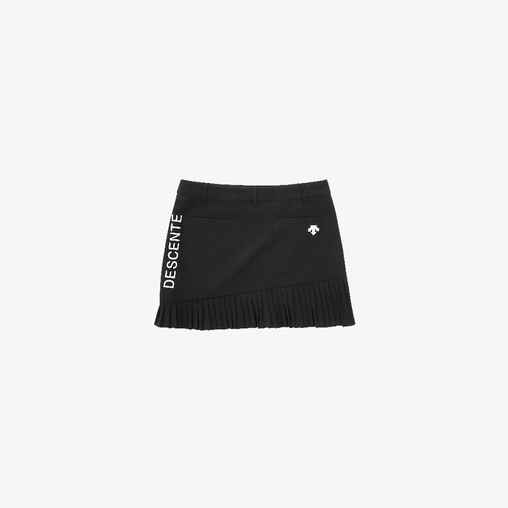 DESCENTE Black Pleated Golf Skort